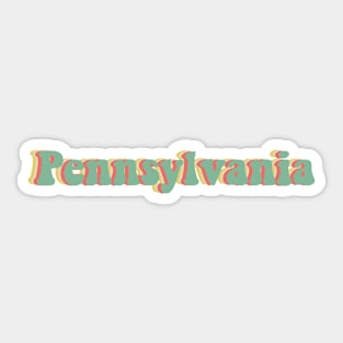 Pennsylvania 70's Sticker